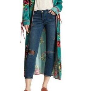 Free people fishnet skinny jeans size 29